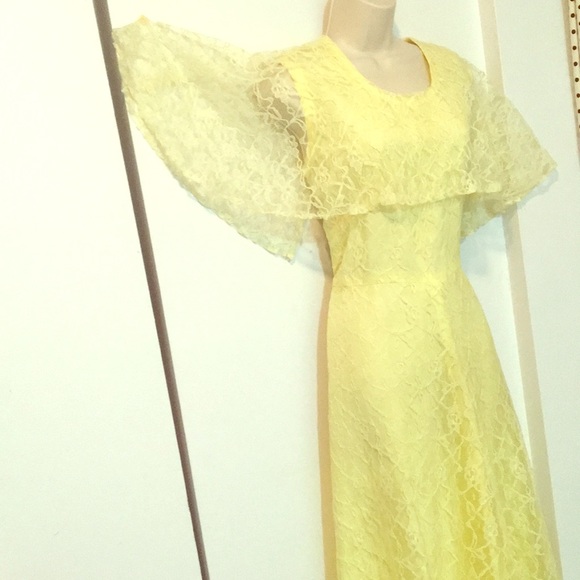 VTG gorgeous lace mid century cocktail dress - Picture 4 of 8
